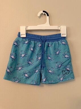 Prodoh Blue Crab Print Swim Trunks